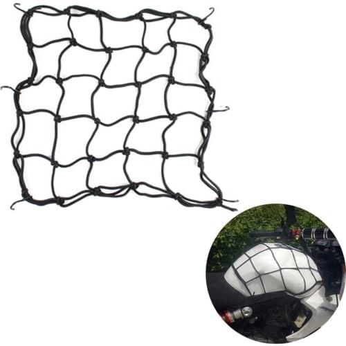 Universal Motorcycle Fuel Tank Luggage Mesh Net Motorbike Helmet Hold Down Storage Bungee Cargo Organiser Nets