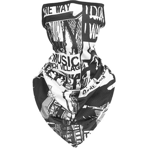 Print Face Warm Mask Cover Windproof Scarf Bicycle Hiking Cycling Neck Warmer Cycling Face Mask