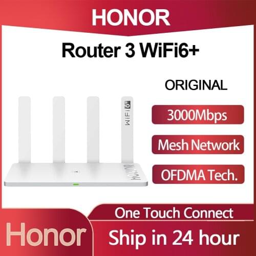 Huawei Honor Router 3 Wifi 6+ 3000Mbps Wireless Router 2.4G/5G Dual-core Through The Wall Child Protection Smart WiFi Router