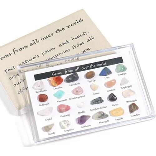 1 Box Natural Stone Crystal Gemstone Quartz Mineral Jewelry Molds Stone Collection For Home Decoration Crafts Gift
