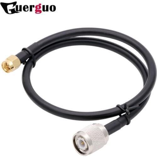 100PCS 30CM12" SMA Male To RP TNC Male Coaxial RF Cable Connector with Cable RG58 For Antenna Intercon/WIFI/GSM/3G/GPS/4G Module