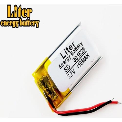 3.7V lithium polymer battery 031525 301525 110mah MP3 MP4 Bluetooth headset