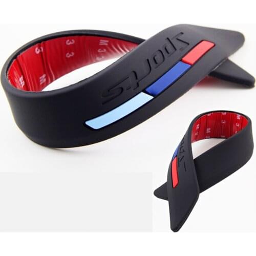 FUYOUSHENZHU Automobile front and rear bumper anti-collision strip Car body door guard strip Silicone eraser strip Anti scratch
