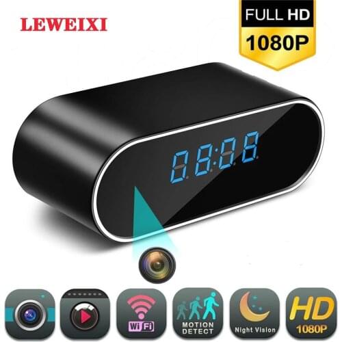 1080P Wireless Mini Camera Wifi Secret Clock Monitoring Mini Camera Infrared Night Vision Remote Monitoring Mini Mini Home Camer