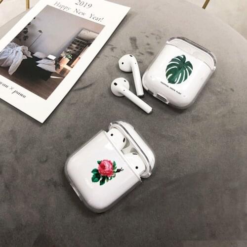Case For Apple airpods case Floral Cute Daisy Cactus Wireless Bluetooth Earphone Case For Airpods Headphone Hard Protective Case