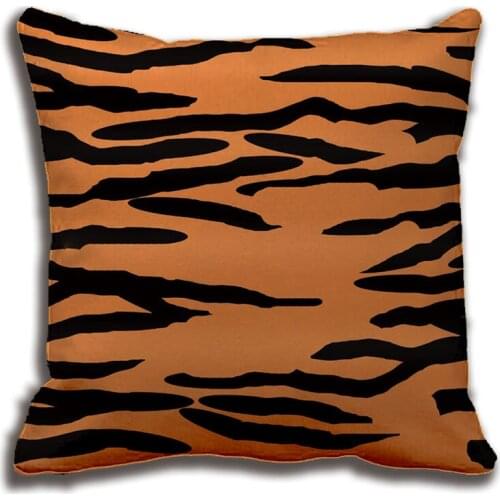 Tiger Skin Pattern Pillow Decorative Cushion Cover Pillow Case Customize Gift High-Quility By Lvsure For Sofa Seat Pillowcase
