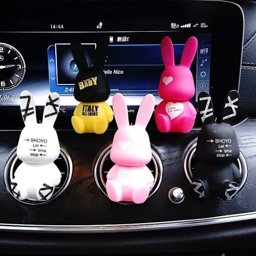 Baby Rabit car air-conditioning outlet perfume CLIP car perfume car decorations rhinestone pink car accessories
