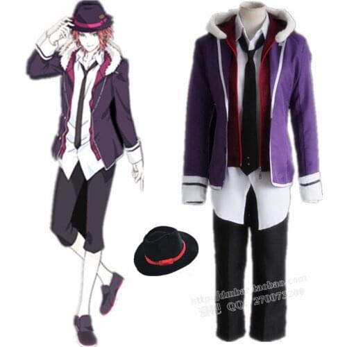 DIABOLIK LOVERS Sakamaki Laito Cosplay Costume Halloween Costumes Unisex Full set Uniform Suit
