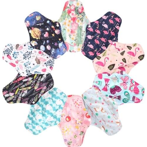 Ohbabyka Serviette Hygiene Lavable Femmes Absorbent Women Sanitary Napkin Bamboo Charcoal Pads Menstrual Wholesale Selling