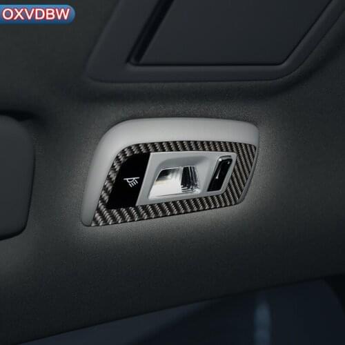 Carbon Fiber interior trim Car Frame Stickers For Porsche Panamera 970 2010 - 2016 Front Reading Lights Panel Car Styling