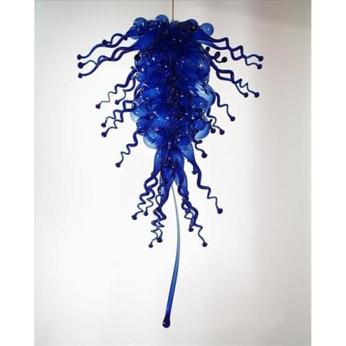 Classic Blue Led Light for Interior Decoration Glass Chandelier