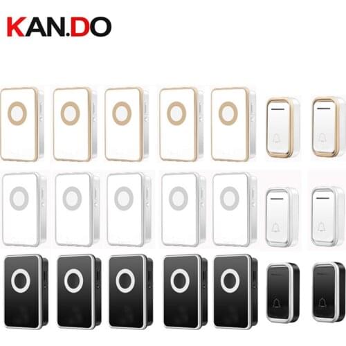 2 emitters 5 receiver wireless door bell set by 110-220V doorbell IP44 long range 300M door chime door ring big house use ring