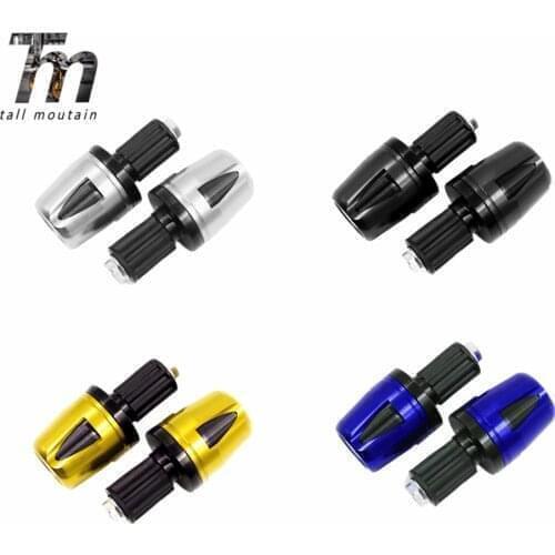Handle Bar Ends Grips Universal for Honda Ducati Yamaha Kawasaki 7/8" 22mm Motorcycle Handlebar Counterweight Plug Slider