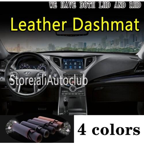 For Hyundai Grandeur HG Azera G5 2012-2017 Leather Dashmat Dashboard Cover Dash Mat Carpet custom Car styling Accessories