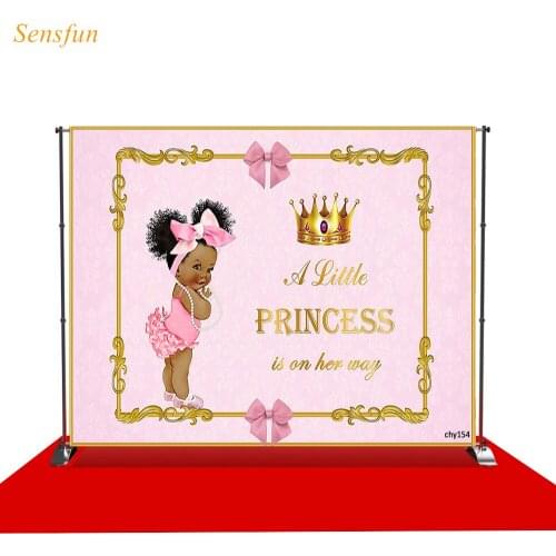LEVOO Photographic Backdrop Princess Crown Baby Shower Baptism Photography Background Photocall Photo Studio Shoot Props Vinyl