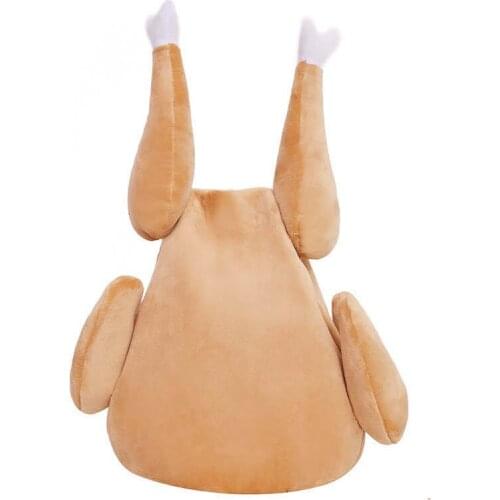 Hot selling cute plush toys electronic dance chicken legs funny hats adjustable birthday gifts for adults and children