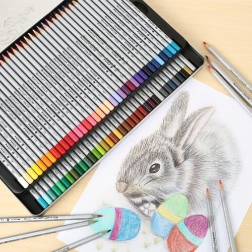 24/36/48/72 wooden oily color drawing pencils set professional painting sketch art color pencil school gift art supplies