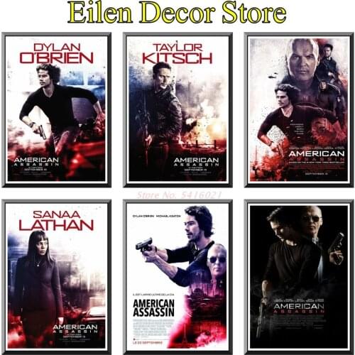 American Assassin Movie Poster Wall Picture Classic Film Art Prints Kraft Paper Print Modern Home Decal For Home Decor 42X30cm