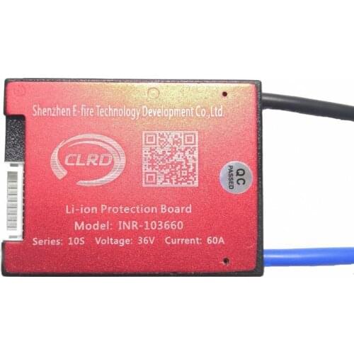 Balanced 10S 36V 15A 20A 30A 40A 50A 60A BMS Protection Circuit Board for 3.7V Li ion Battery