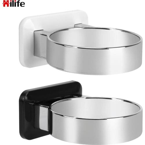 Punch-free Hair Dryer Storage Rack For Home Bathroom Dressing Room Bathroom Accessories Wall Mounted Hair Dryer Holder