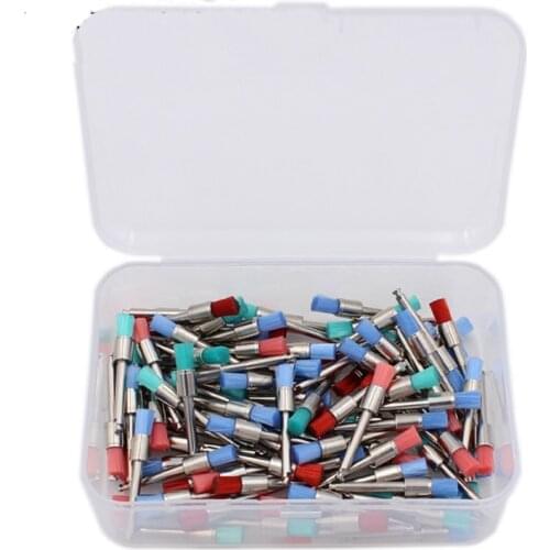 Universal 100pcs New Color Nylon latch flat Polishing Polisher Prophy Brushes Dental Brush For Sale