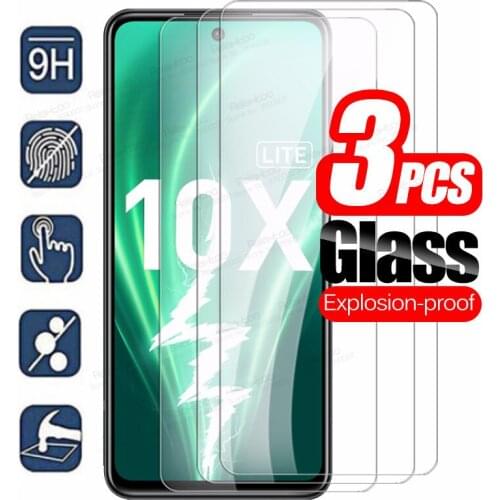3pcs Tempered Protective Glass Honor 10X Lite Glass Screen Protector For Huawei Honor 10 X Lite Honor10x Light Safety Phone Film