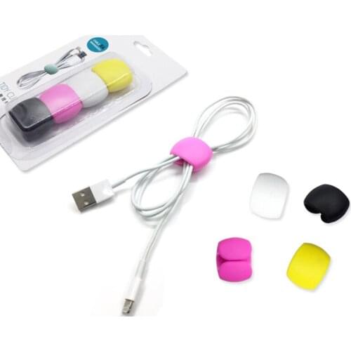 Wire Cable Clips Organizer Desktop & Workstation Clips Cord Management Holder USB Charging Data Line Cable Winder