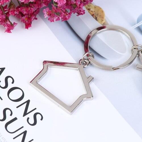 Women Cute Key Chain Bag Charm For Party Best Gift Jewelry Cute Cartoon House With Window Keychain