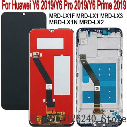 AAA Quality LCD+Frame For HUAWEI Y6 Pro/Prime 2019 Lcd Display Screen Replacement MRD-LX2 MRD-LX1F MRD-L41A MRD-LX3 LCD SCreen