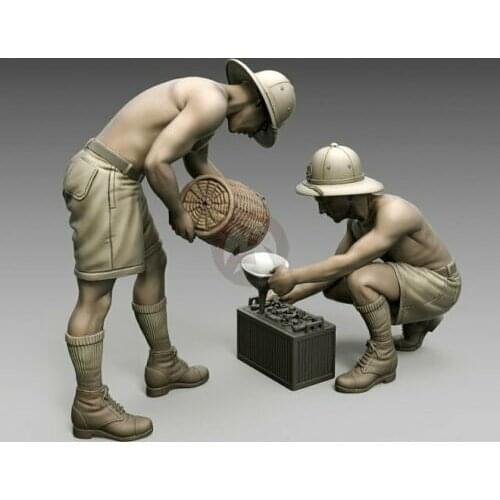 1/35 ancient warrior include 2 summer Resin figure Model Miniature gk Unassembly Unpainted