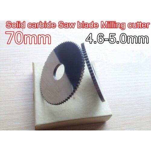 70*4.6mm-5.0mm thickness 22mm Inner hole 72T 1pcs Solid carbide Saw blade Milling cutter Free shipping