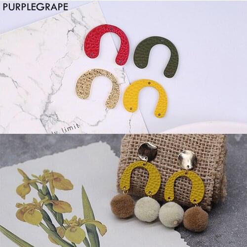 DIY earrings jewelry accessories earrings accessories material multi-ring u-shaped pendant original handmade 12pcs