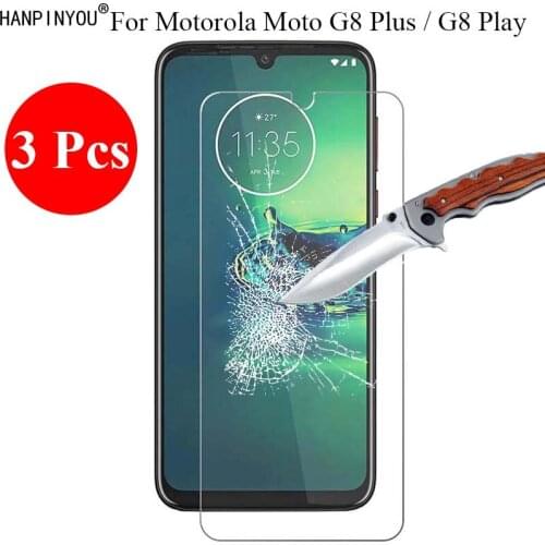 3 Pcs/Lot New 9H 2.5D Tough Tempered Glass Screen Protector For Motorola Moto G8 Plus Play G8Plus G8Play Protective Film Guard