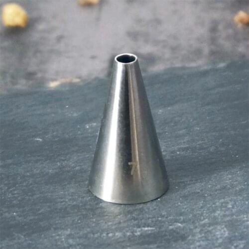 #7 Round Dot Piping Nozzles Pastry Icing Tips Fondant Cup Cake Chocolate Baking Decorating Tools Stainless Steel