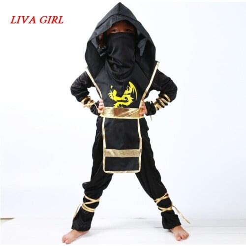 Kids Ninja Costumes Halloween Party Boys Girls Warrior Stealth Children Cosplay Assassin Costume Childrens Day Gifts