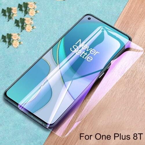 Screen Full Cover Tempered Glass for Oneplus 8T 5G Anti Blue 9H Protective Film Screen Protector for One Plus 8T 5G Front Film