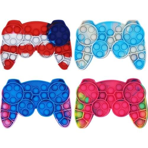 Game Controller Shape Push Up Bubble Kids Fidget Toy Adult Gamepad Antistress Hand Push Bubbles Sensory Toys Stress Relieve