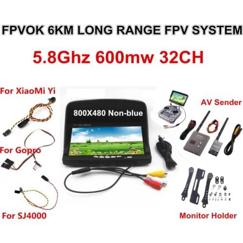 FPV Kit Combo System Boscam 5.8Ghz Video Transmitter and Receiver Suit For SJ4000 XiaoMi Yi Sport Action Camera Gopro 3 4