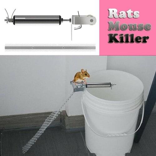 Mouse Trap Bucket Mice Rats Roller Trap Bucket Mousetrap Catcher for Indoor Outdoor