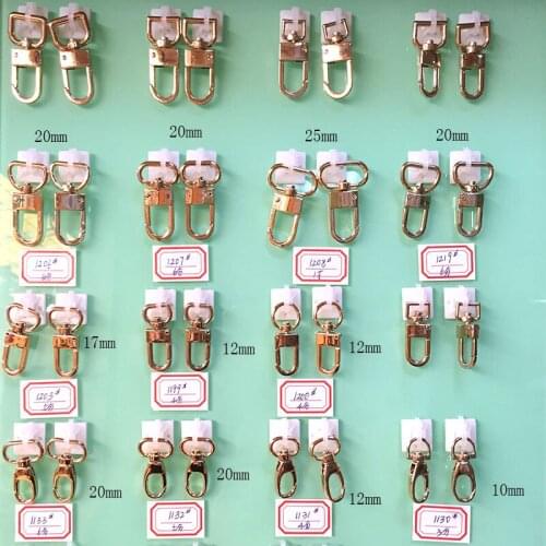 Small Gold Swivel Snap Hooks, Gold Finish Snap Hooks, Lobster Claw