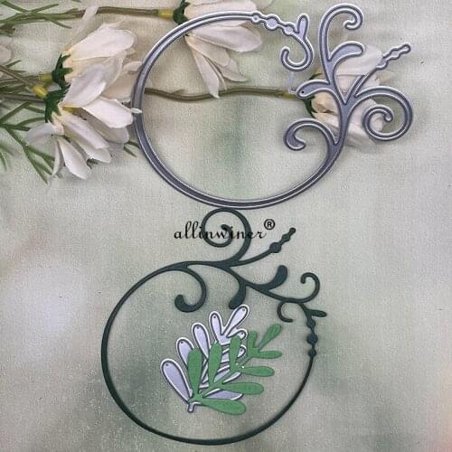 Leaf vine ring Metal Cutting Dies Stencils Die Cut for DIY Scrapbooking Album Paper Card Embossing