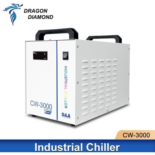 CW3000 Industrial Water Chiller for DRAGON DIAMOND CO2 Laser Engraver Cutting Machine Cooling 60W 80W Laser Tube DG 110V AG 220V