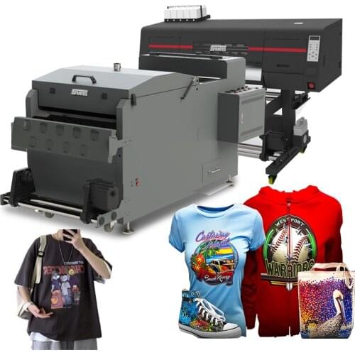 DTF Printer 60cm Automatic PET Film Heat Transfer T shirt Printing Machine with Double 4270 Printheads