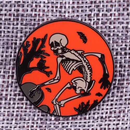 Day of the Dead Halloween Lapel Pin Grateful Dead Enamel pin