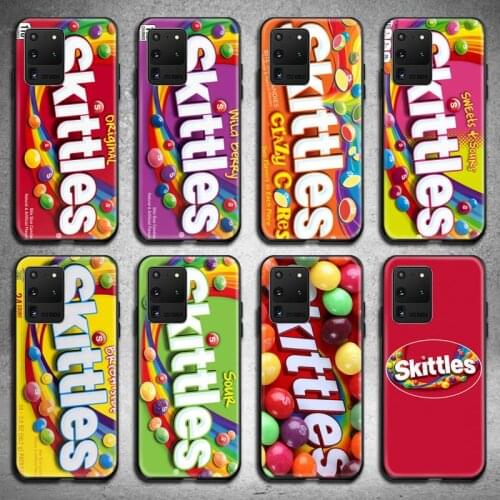 Sweet Sour Fruit Candies Skittles Phone Case For Samsung Galaxy S21 Plus Ultra S20 FE M11 S8 S9 plus S10 5G lite 2020