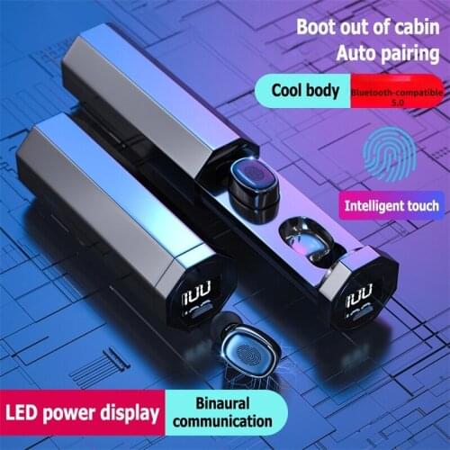 New B9 TWS Bluetooth Earphone 5.0 Wireless 8D HIFI Sport Earphone MIC Earbuds Gaming Music Headset For Samsung Huawei