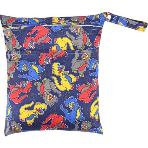 Available Wet Bag Oem Diaper Bags Waterproof Dry Bag Pouch Two Zippers Tote Nappy Pouch Wet Diaper JW28