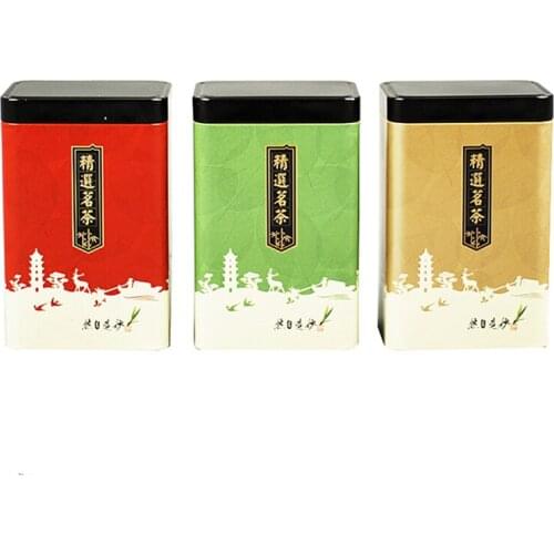 Xin Jia Yi Packaging Metal Tea Box Rectangle Shape Custom Printed China Style Tin Box High Quality Hot Sale Chinese Tea Tin Box