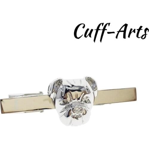 Tie Clip For Men Bulldog Tie Clip Novelty Men Tie Clip Male Business Gift for Mens Jewelry by Cuffarts T10038