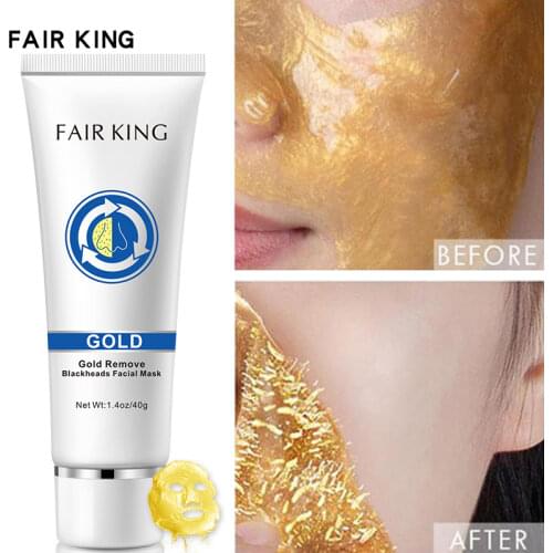Gold Tearing Face Mask Remove Blackhead Acne Treatment Oil Control Deep Cleansing Pores Shrink Anti-Aging Facial Mask Skin Care